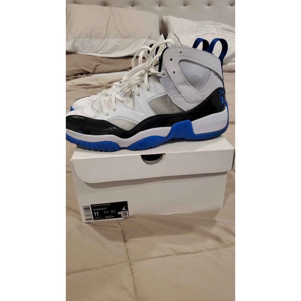 Jordan Jumpman Two Trey "Concord Royal" Size 11 - Used